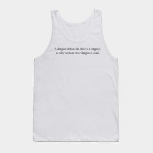 Fourth Wing book quote Tank Top